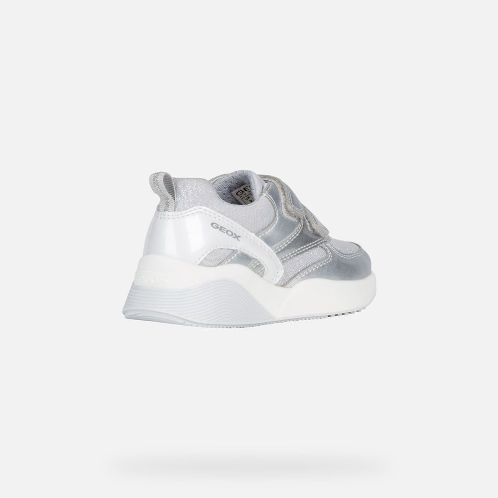 Geox Sneakers Silver Sinead - Geox Girls Shoes - MLBKRZ098